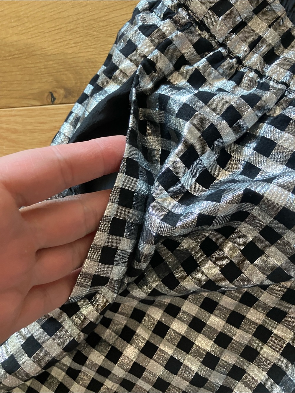 J. Crew Black and White Gingham Mini Skirt - Picture 3 of 6